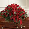 Luxurious Red Roses Casket Spray k2466