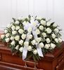 Humble Rose Casket Funeral Flowers k2479