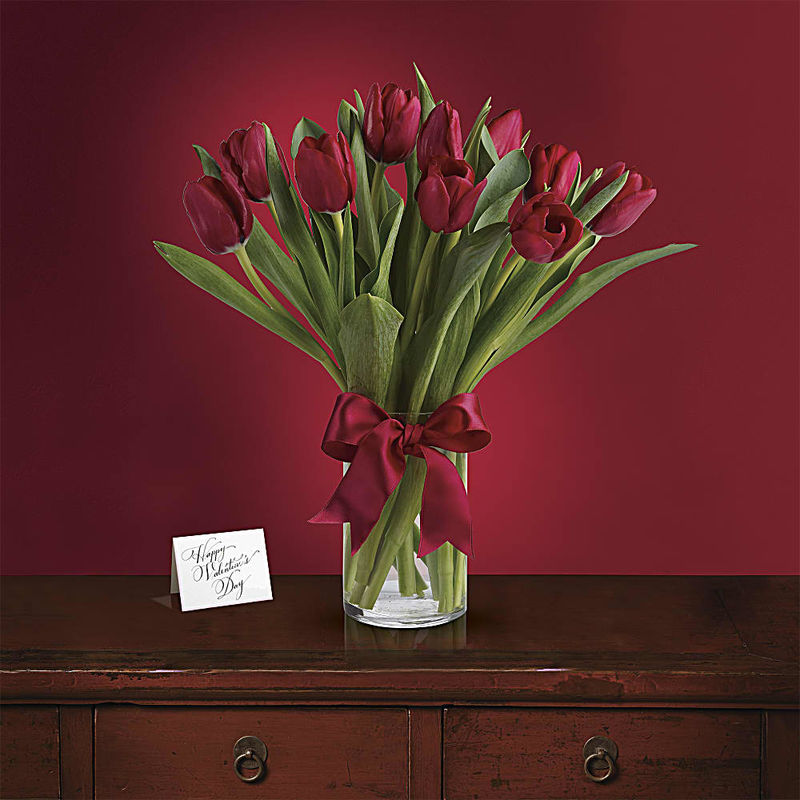 Radiantly Red Tulips K3725 Flower Delivery Flower Shop